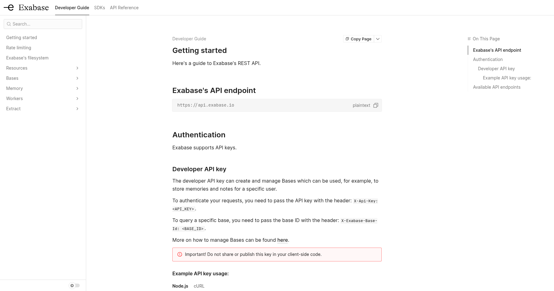 Rate limiting
