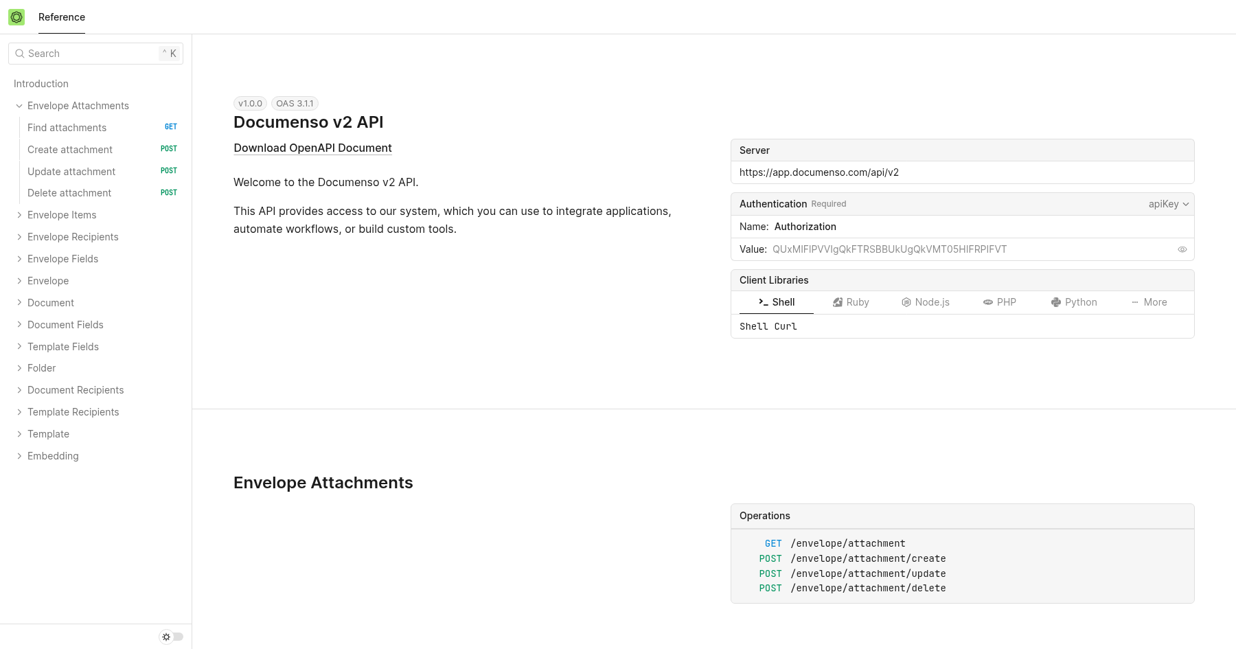 Documenso v2 API