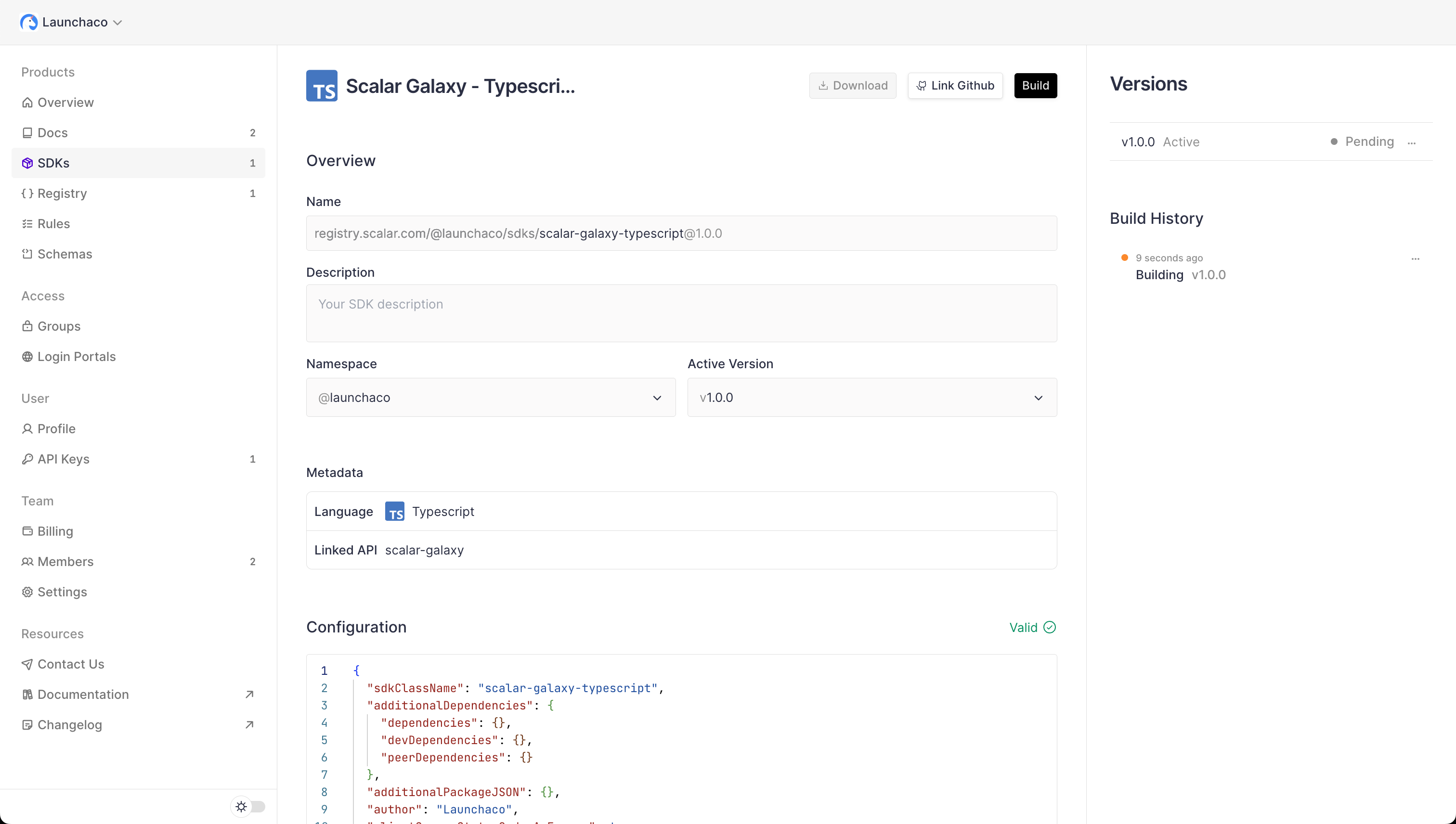 SDK Overview Page