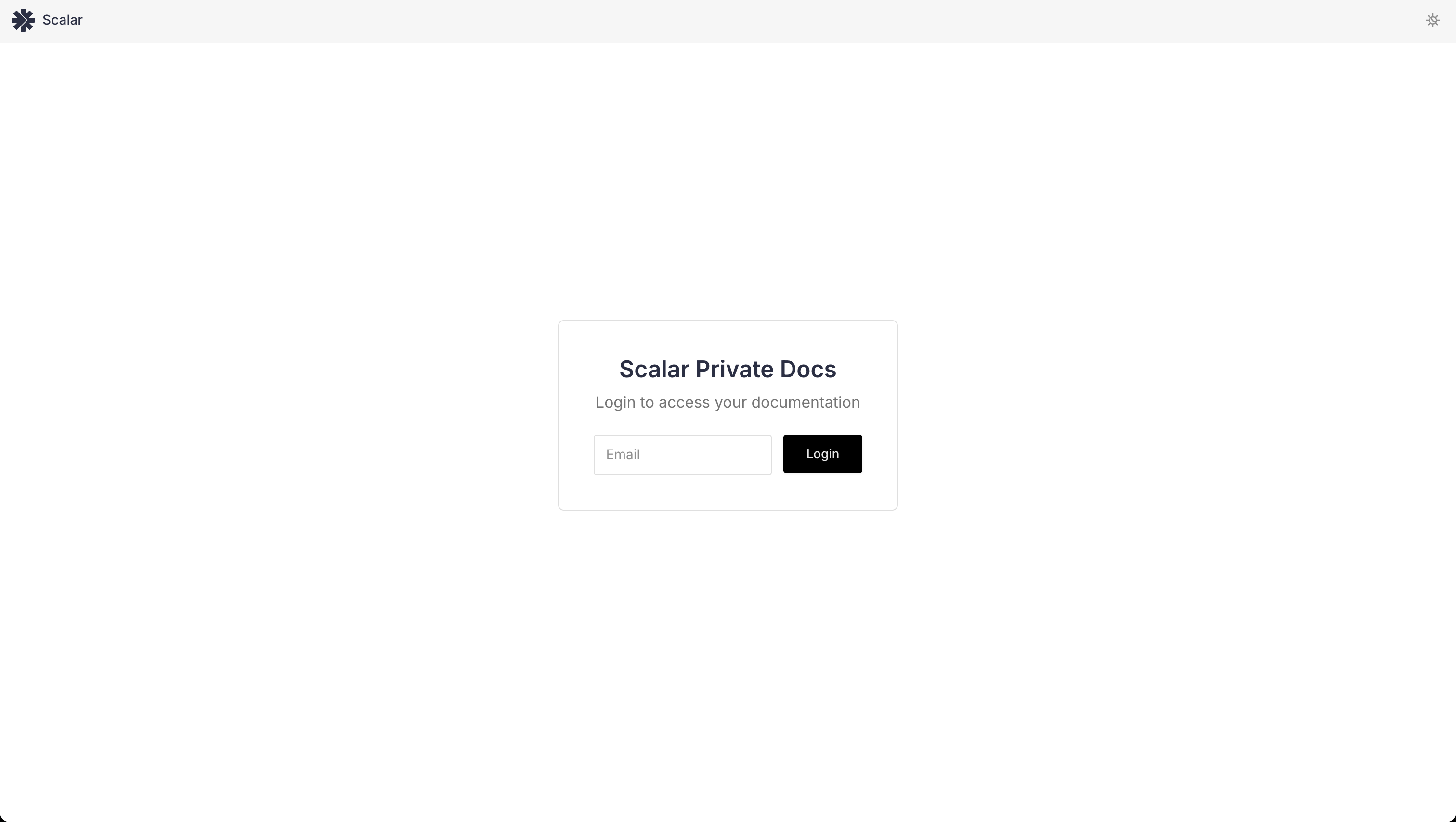 Scalar Private Docs