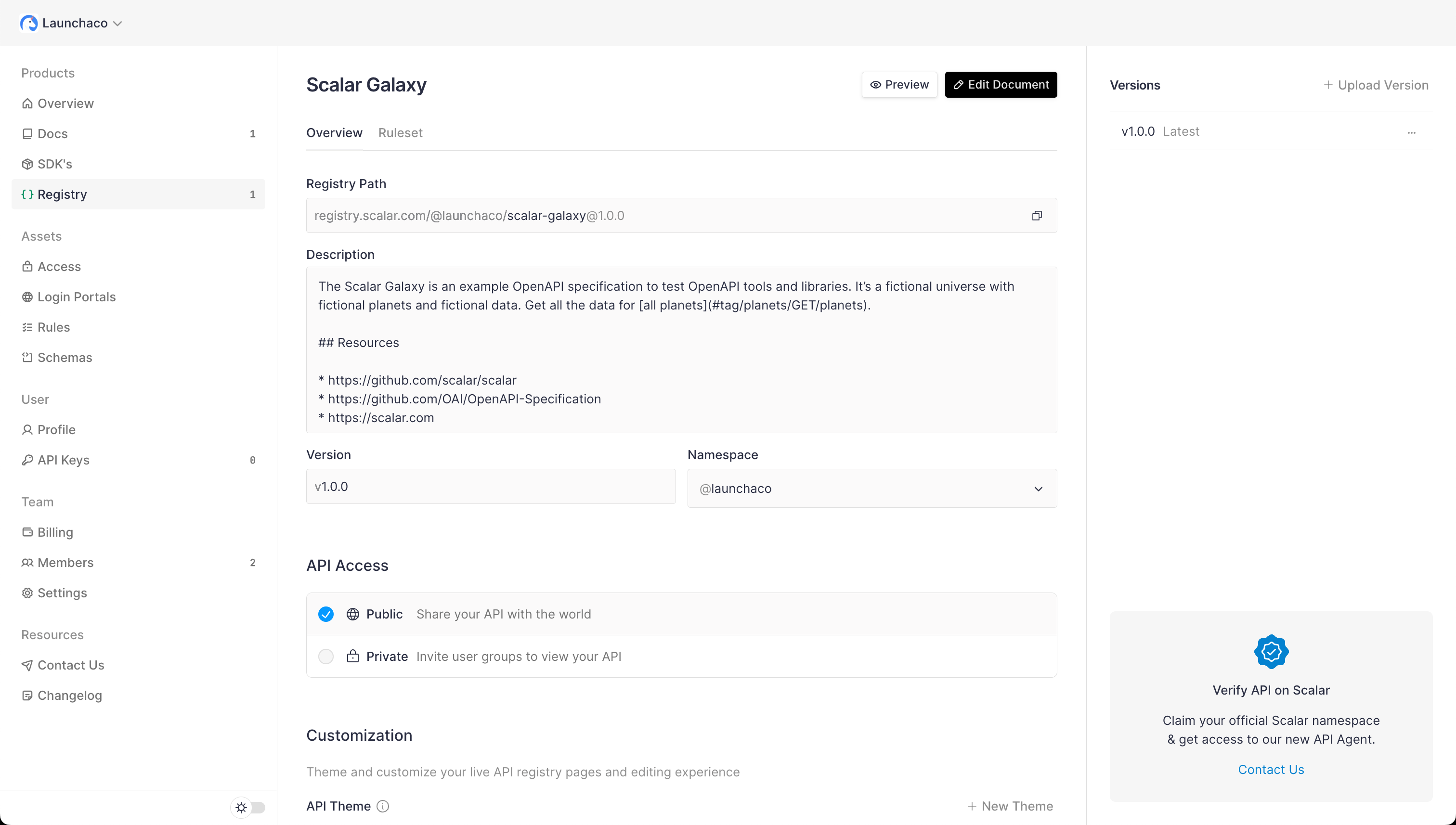 Scalar Imported OpenAPI Document