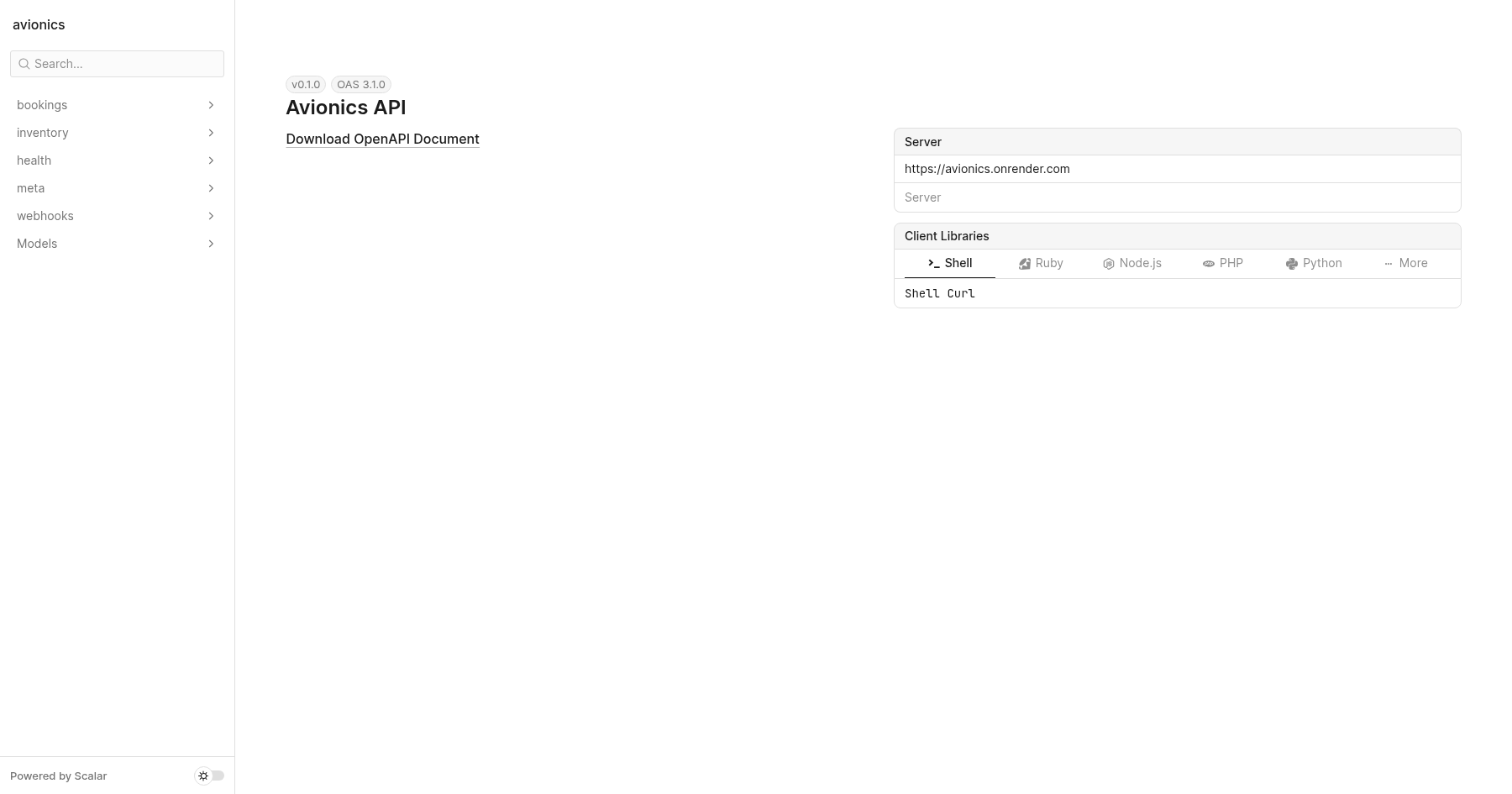 API Reference