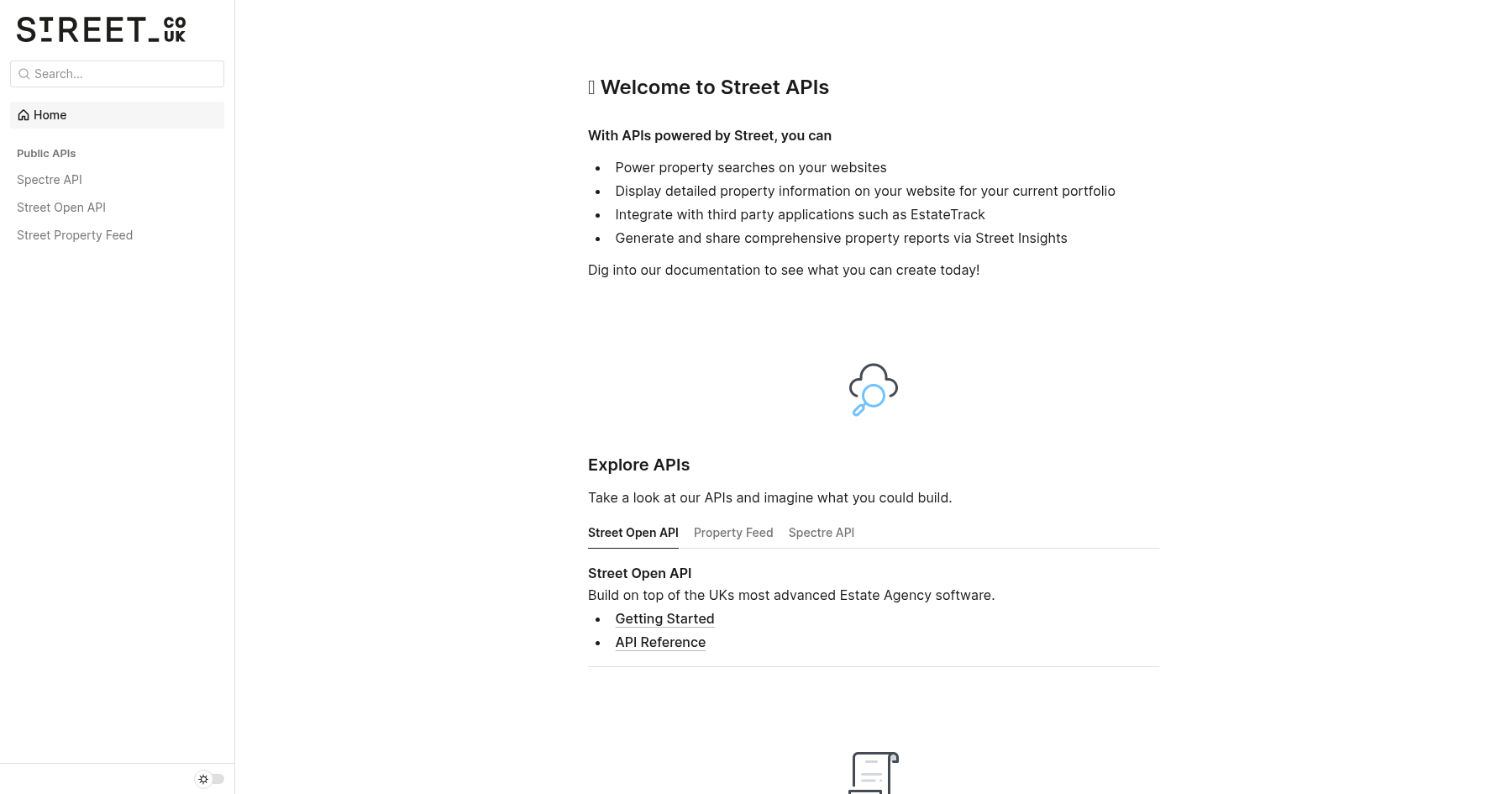 Sreet Api Introduction