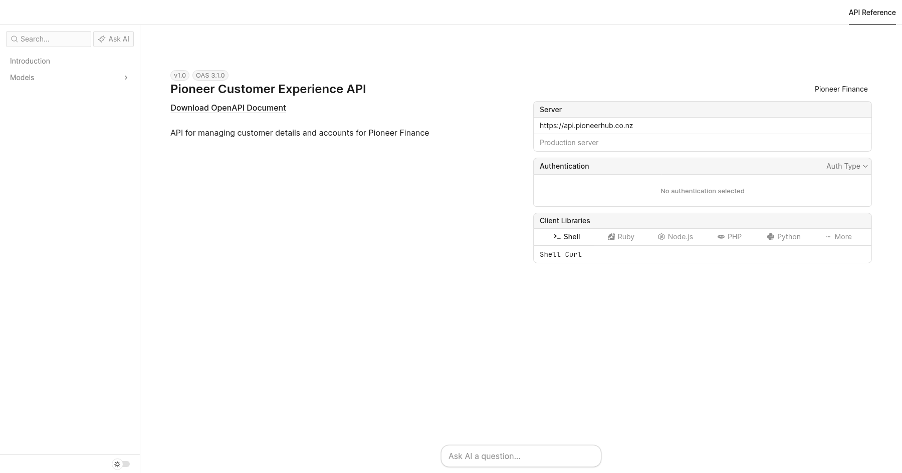 API Reference